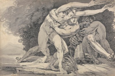 Apollo en Daphne door Master of the Giants