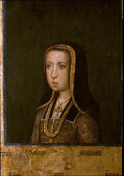 Portret van Margarita van Oostenrijk, in 1494 door Master of the Guild of Saint George