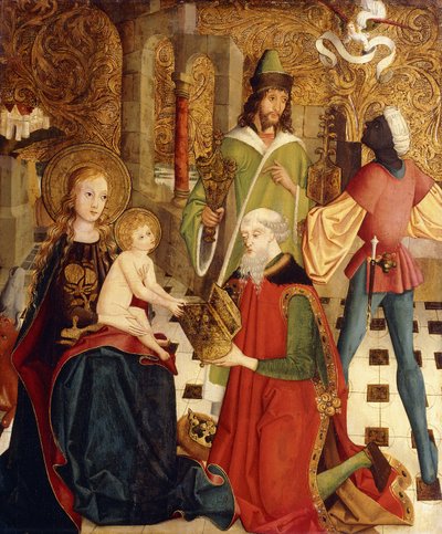 De Aanbidding der Wijzen door Master of the High Altar of