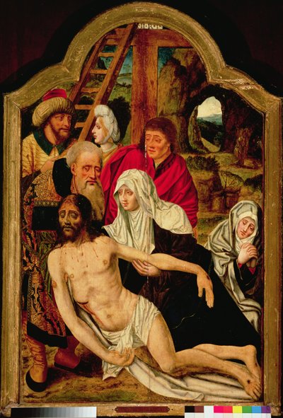 Afdaling van het kruis door Master of the Holy Blood