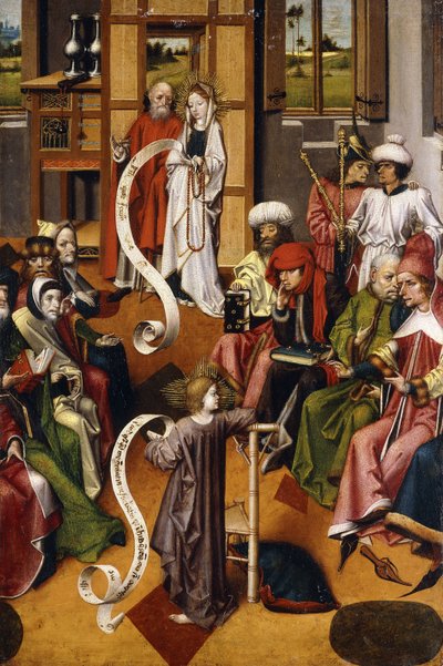 De presentatie in de tempel door Master of the Iserlohn Altar
