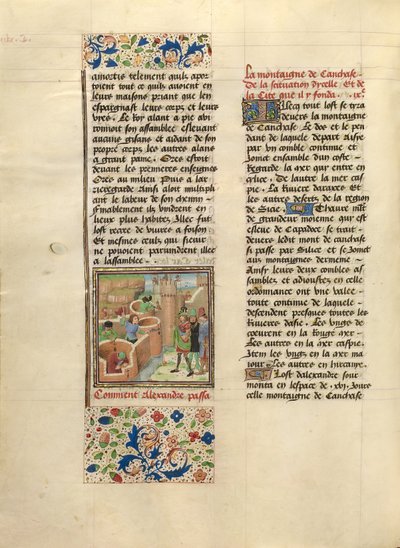 De stichting van Alexandrië-in-Caucaso door Master of the Jardin de vertueuse consolation