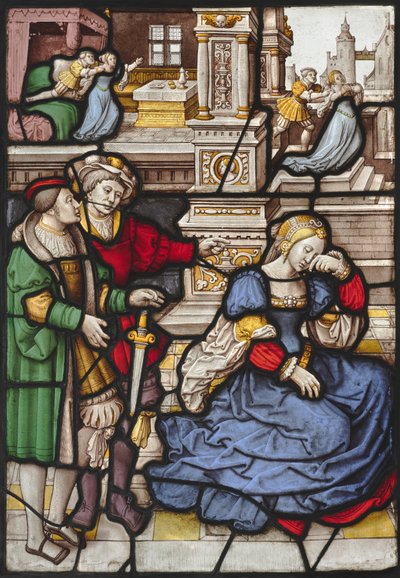 Het Verhaal van Lucretia, ca. 1530 door Master of the Kanis Triptych