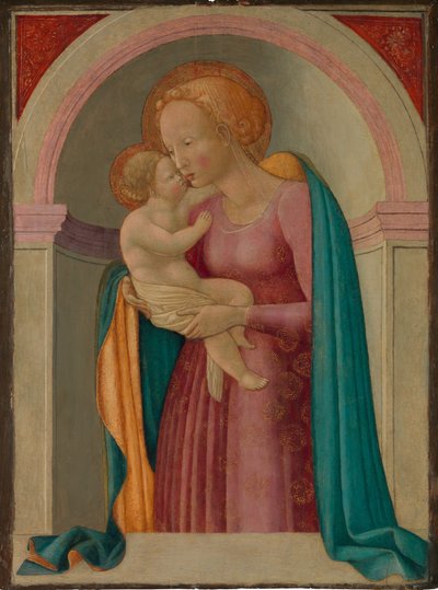 Madonna en Kind door Master of the Lanckoronski Annunciation