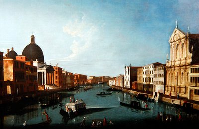 Een Venetiaans Kanaaltafereel door Master of the Langmatt Foundation Views