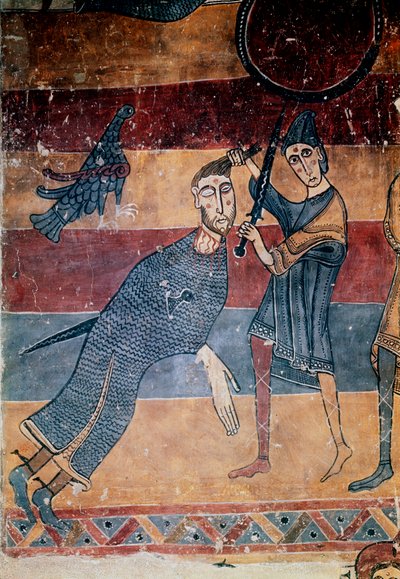 David en Goliath door Master of the Last Judgement