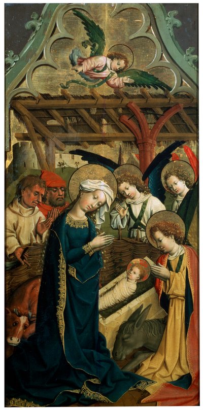 De geboorte van Christus, ca. 1440 door Master of the Lichtenstein Castle