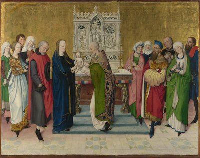 De presentatie in de tempel, ca. 1470 door Master of the Life of the Virgin
