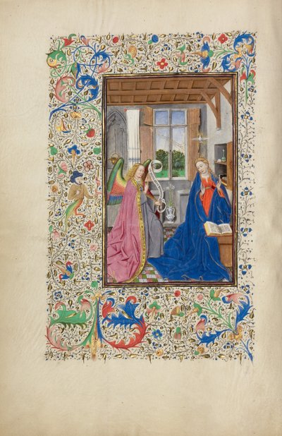 De Aankondiging door Master of the Llangattock Hours