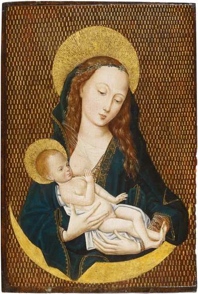 Maria lactans op een maansikkel, ca. 1485 door Master of the Magdalen Legend,