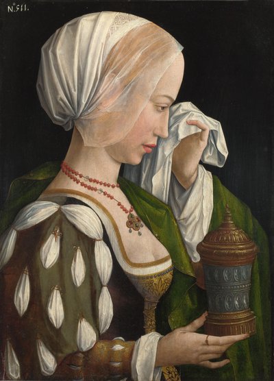 De Magdalena Huilend, ca. 1525 door Master of the Magdalen Legend,