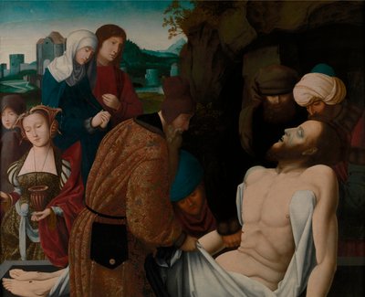 Dutch: De graflegging The Entombment door Master of the Mansi Magdalen