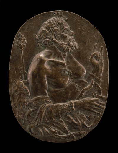 Een sater, laat 15e of vroeg 16e eeuw door Master of the Martelli Mirror