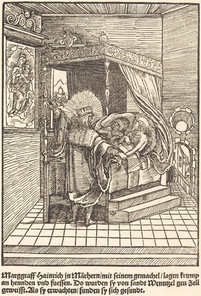 Marggraff Hainrich in Marhern ... door Master of the Miracles of Mariazell