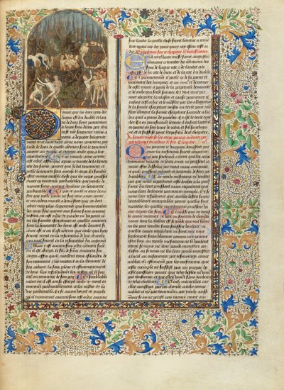 De kwellingen van de hel door Master of the Oxford Hours