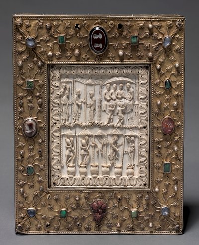 Boekvormige reliekhouder, ca. 1000 door Master of the Registrum Gregorii