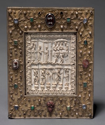 Boekvormige reliekhouder, ca. 1000 door Master of the Registrum Gregorii