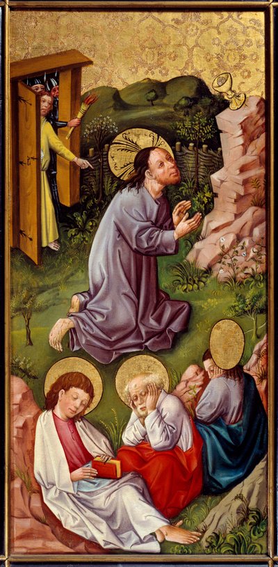 Christus In De Tuin Van Olijven door Master of the Rhine