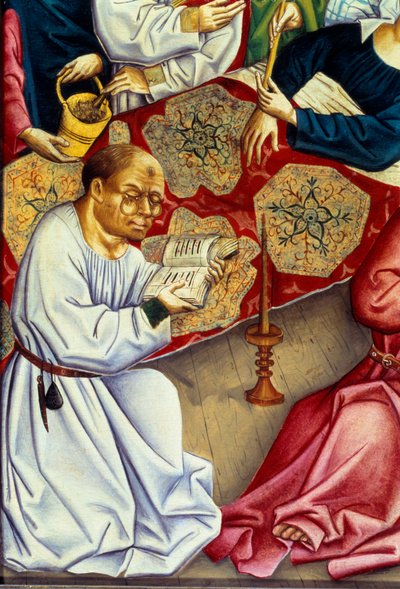De Dood Van De Maagd (detail) door Master of the Rhine