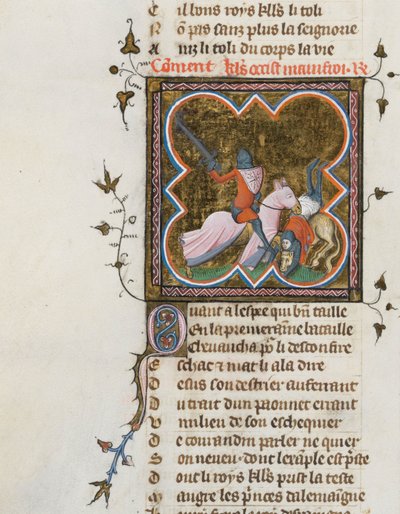 Miniatuur uit een manuscript van de Roman de la Rose door Guillaume de Lorris en Jean de Meun, 1353 door Master of the Rose novels