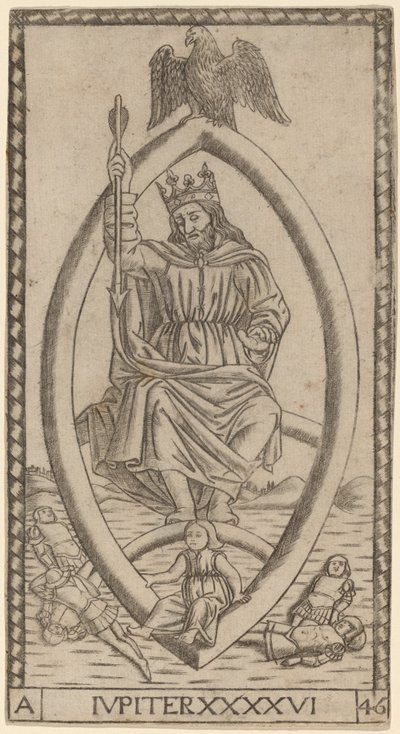 Jupiter door Master of the S Series Tarocchi