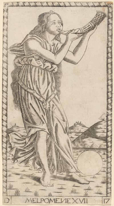 Melpomene door Master of the S Series Tarocchi