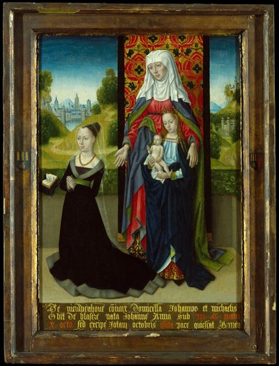 Maagd en Kind met Sint-Anna Presentatie van Anna van Nieuwenhove, 1479-82 door Master of the Saint Ursula Legend