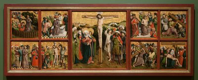 Altaarstuk met De Passie van Christus, ca. 1440s door Master of the Schlägl Altarpiece