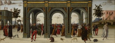 Het Verhaal van Griselda. Deel II: Ballingschap, c.1490-1495 door Master of the Story of Griselda