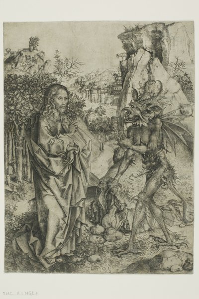 De verleiding van Christus door Master of the Strache Altar