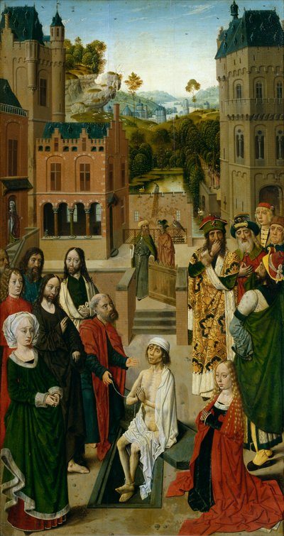 Opwekking van Lazarus door Master of the Tiburtine Sibyl