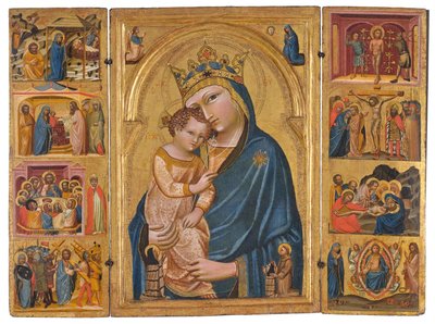 Het Wallraf-drieluik, ca. 1360 door Master of the Wallraf Triptych