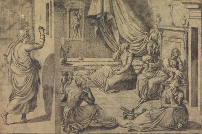 Sint Nicolaas van Bari door Master with the Name of Jesus