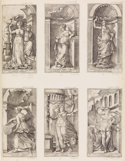 De Libische Sibylle, 16e eeuw door Master with the Name of Jesus