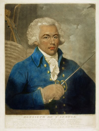 Monsieur de St. George, gegraveerd door W. Ward, 1788 door Mather Brown