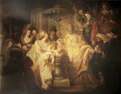De Doop van Hendrik VIII door Mather Brown