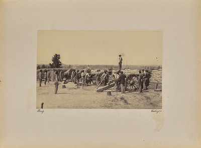 Kapitein [illeg.] Batterij door Mathew B. Brady