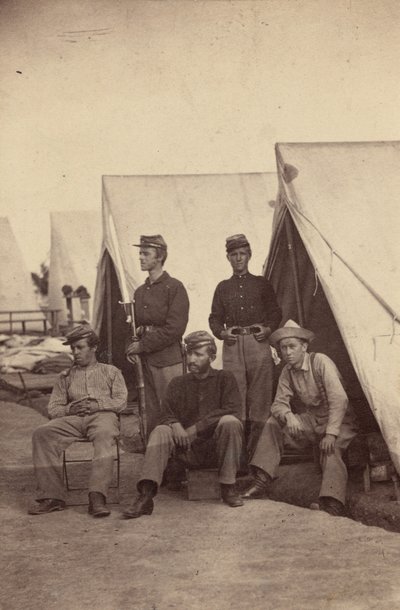 Kamptafereel,1862 (foto) door Mathew Brady