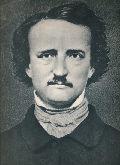Edgar Allan Poe, ca. 1840, 1939 door Mathew B. Brady