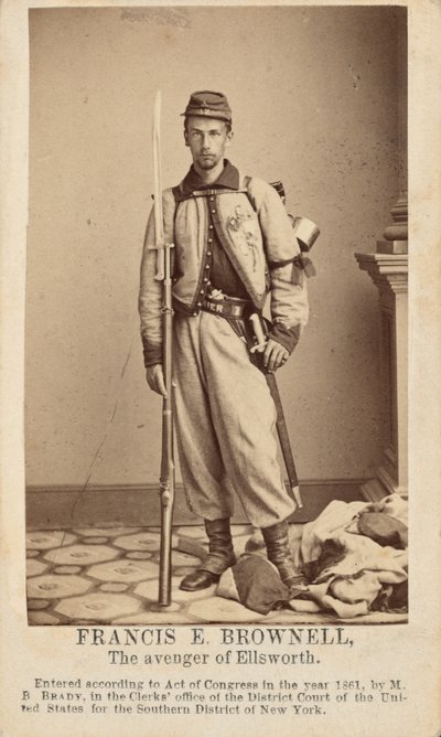 Francis E. Brownell,1861 (foto) door Mathew Brady
