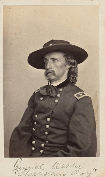 Generaal George Armstrong Custer,1865 (foto) door Mathew Brady