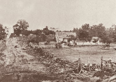 Hoofdkwartier van generaal Meade tijdens de Slag bij Gettysburg door Mathew Brady