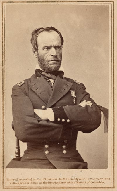 Generaal William Tecumseh Sherman,1865 (foto) door Mathew Brady