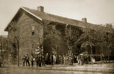 Hoofdkwartier van de Christelijke Commissie, Richmond, 1861-65 door Mathew B. Brady