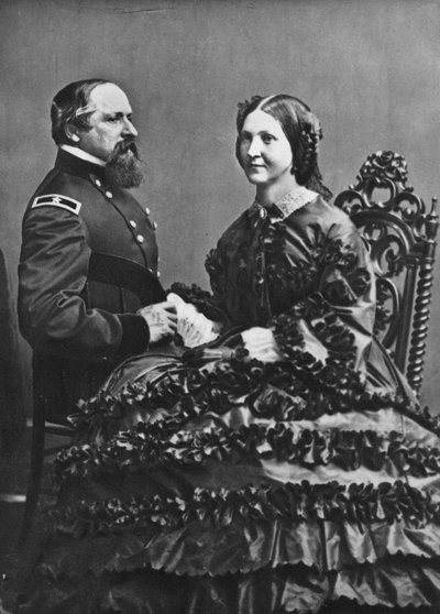 James B. en Fannie Ricketts door Mathew B. Brady