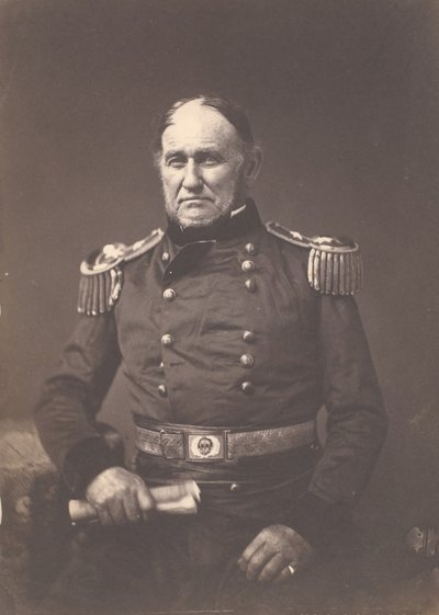 Generaal-majoor David E. Twiggs, ca. 1859 door Mathew Brady