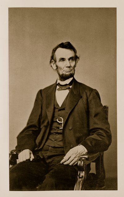 Portret van Abraham Lincoln (1809-65) door Mathew B. Brady