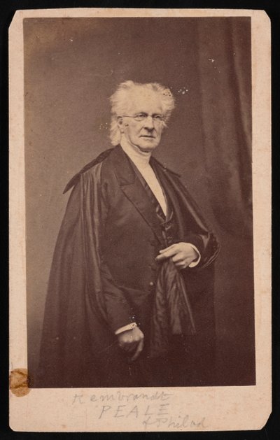 Portret van Rembrandt Peale 1778-1860, Voor 1860 door Mathew Brady