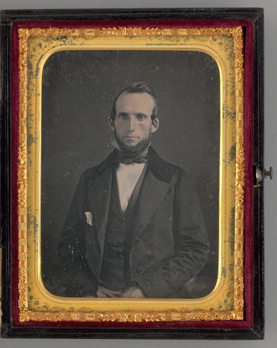 Ongetiteld portret van een zittende man, 1862 door Mathew Brady