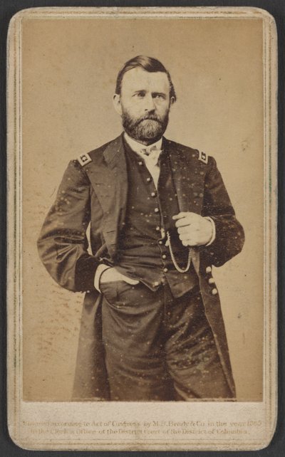 Maj. Gen. Ulysses S. Grant, officier van het Federale Leger door Mathew and studio Brady